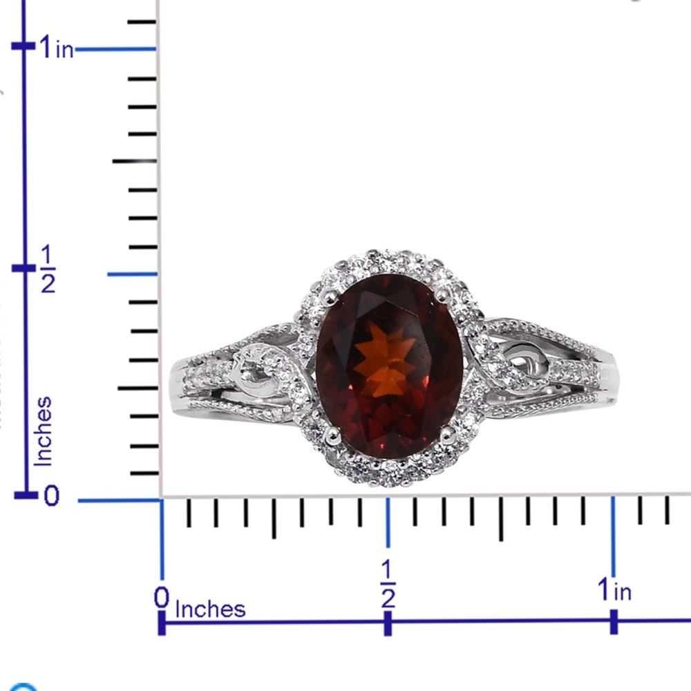 ♥️Genuine Red Citrine Ring♥️ - Picture 8 of 8